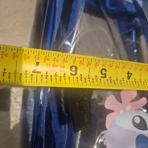 Clear Lilo and Stitch Clear Clutch bag with Tag - Picture 6 of 7